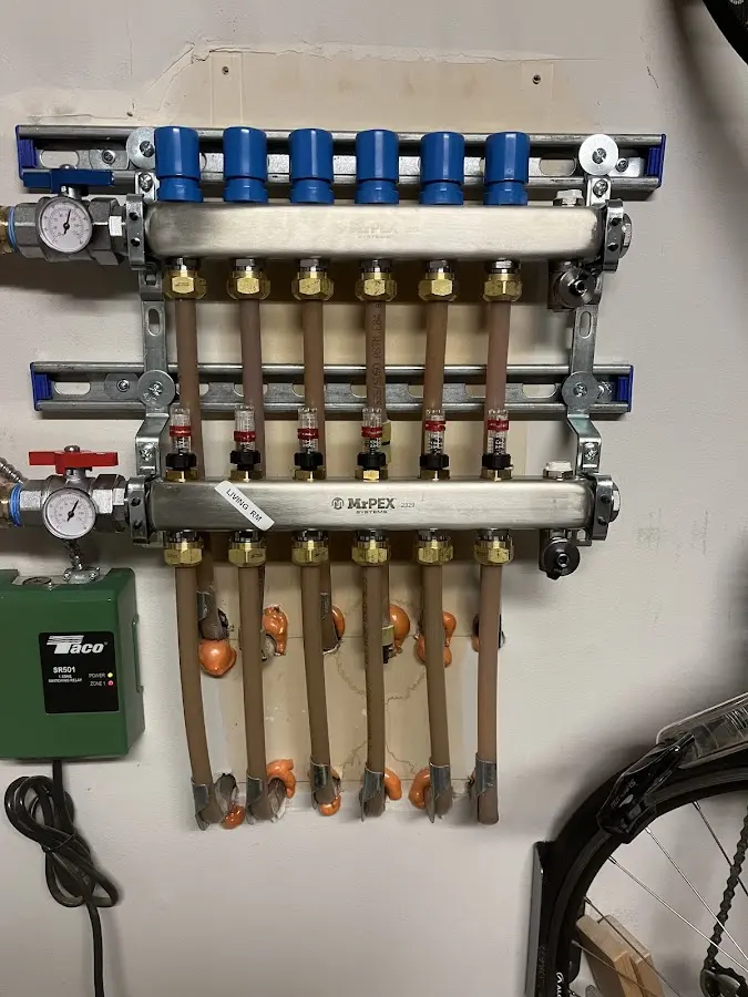 Plumber performing Gas Leak Detection at a residential property in Mount Plymouth